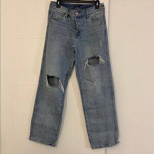 Express Blue Straight Leg Jeans
